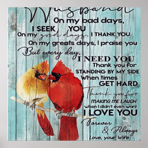 Affiche Letter Family Decoration