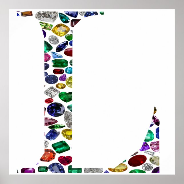 Affiche Letter L monogram (Devant)
