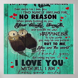 Affiche Lettre À Mon Mari, Joli Décor Familial