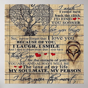 Affiche Lettre À Mon Mari, Joli Décor Familial