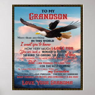 Affiche Lettre À Mon Petit-Fils Cadeau, L'Idée Cadeau Bébé