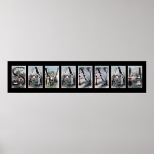 Affiche LETTRE Alphabet SAVANNAH Nom Art