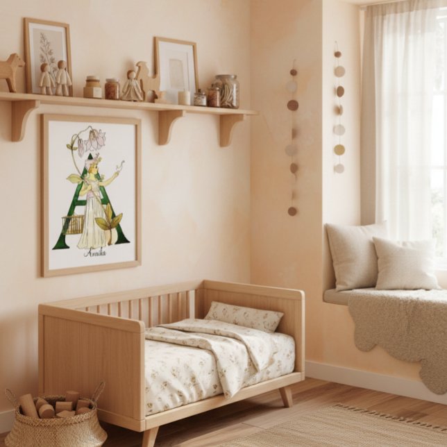 Affiche Lettre Alphabet Vintage A personnalisée (Créateur téléchargé)