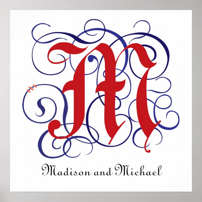 Affiche Lettre Casquette gothique M, PNG 300 ppp (Devant)