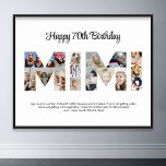 Affiche Lettre Collage Photo Mimi Cutout Grand-mère Annive<br><div class="desc">Célébrez les moments spéciaux avec votre grand-mère avec ce grand-mère Photo Collage design. Ce design personnalisable est parfait pour créer un cadeau personnalisé et sincère pour la fête des mères et la fête de l'anniversaire. Créez un magnifique collage avec le mot MIMI, avec des moments chéris, créant un voyage visuel...</div>