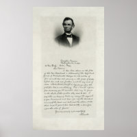 LETTRE d'ABRAHAM LINCOLN à la MÈRE DE LA GUERRE CI