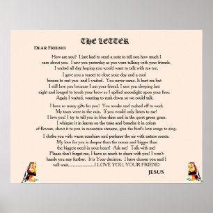 AFFICHE LETTRE DE JÉSUS