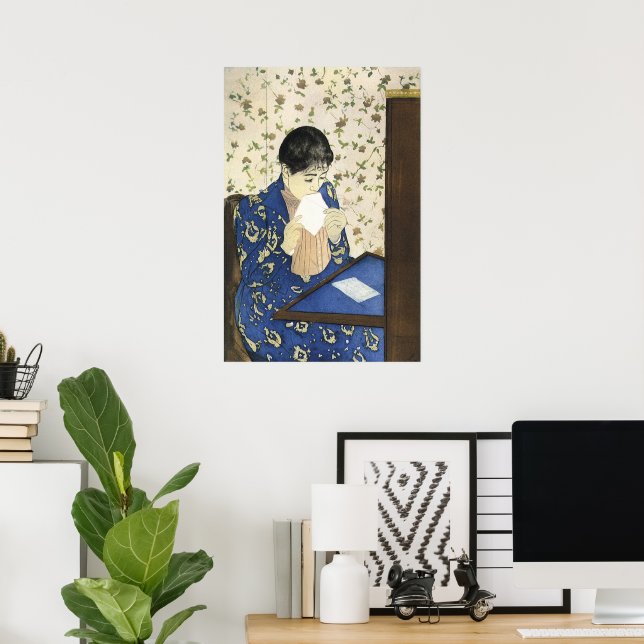 Affiche Lettre de Mary Cassatt, Impressionnisme Vintage (Bureau à domicile)