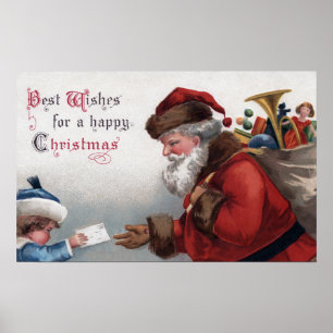 Affiche Lettre de voeux de Noël