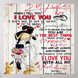 Affiche Lettre du mari à ma femme Jolie présence