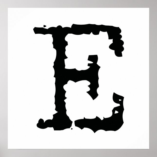 Affiche Lettre E (Devant)