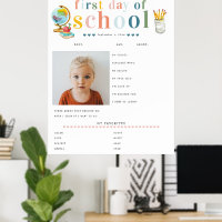 LETTRE Gaie Moderne | 1er jour de l'école