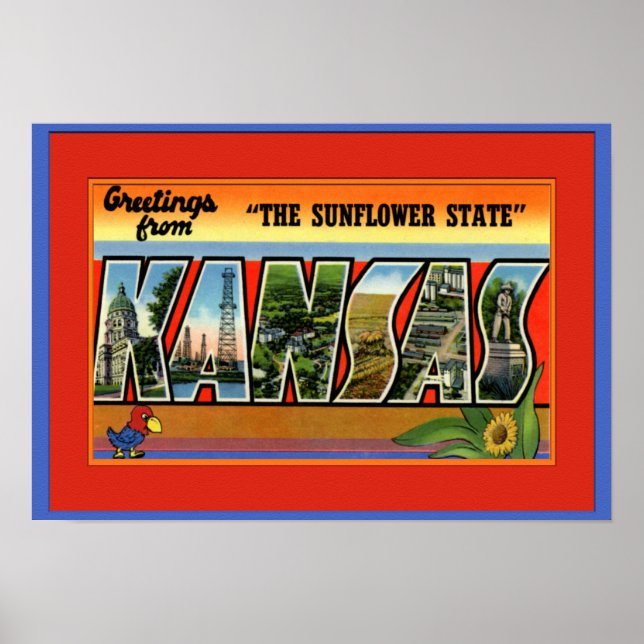 Affiche LETTRE GRANDE Kansas (Devant)