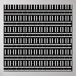 Affiche Lettre initiale H monogramme