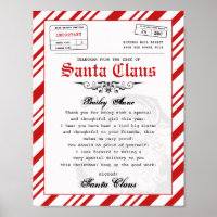 Lettre Père Noël du bureau du Père Noël