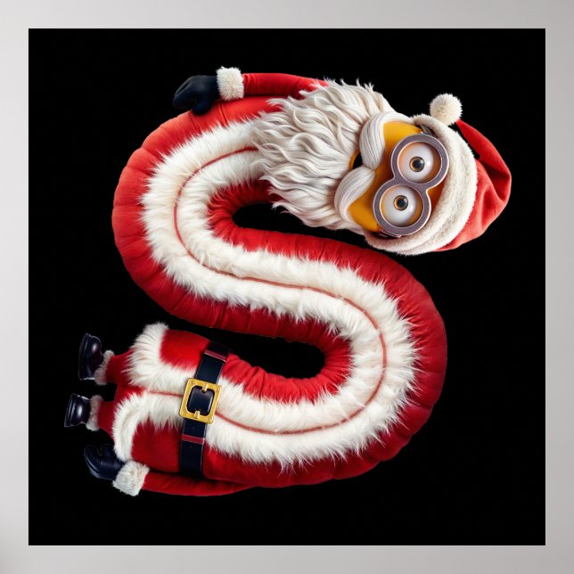 Affiche Lettre père Noël S (Devant)