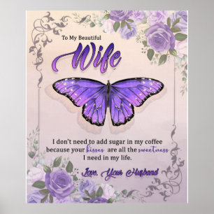 Affiche Lettre Personnalisée À Ma Femme Amour Du Mari B