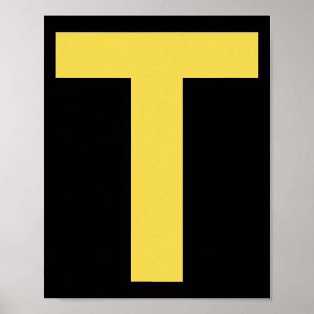 Affiche Lettre T Fun Chipmunk Group Correspondant Hallowee (Devant)