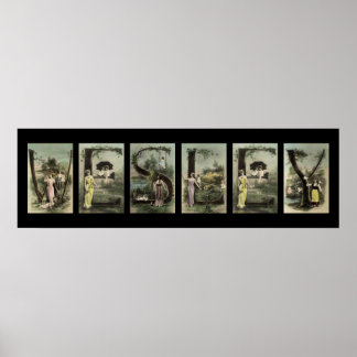 Affiche LETTRE WESLEY Alphabet Nom Art