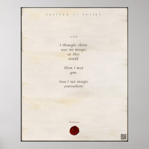 Affiche Lettres à Juliet Imprimer 🌹 🗡 16/49