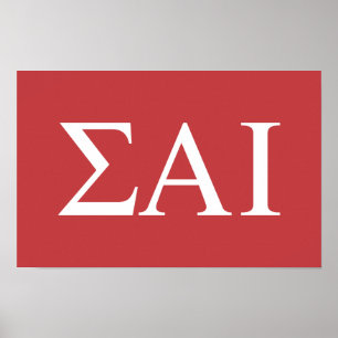 Affiche Lettres grecques Sigma Alpha Iota