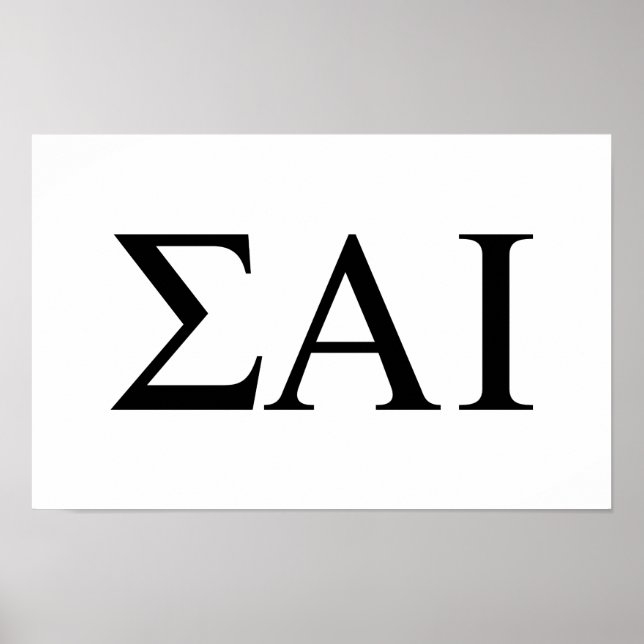 Affiche Lettres grecques Sigma Alpha Iota (Devant)