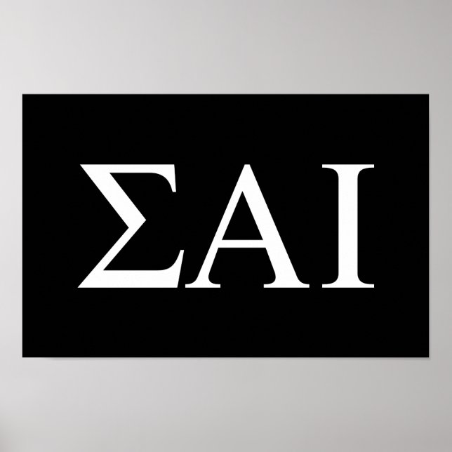 Affiche Lettres grecques Sigma Alpha Iota (Devant)