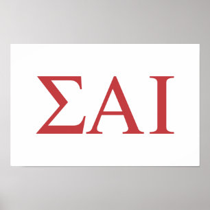 Affiche Lettres grecques Sigma Alpha Iota