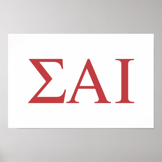 Affiche Lettres grecques Sigma Alpha Iota (Devant)