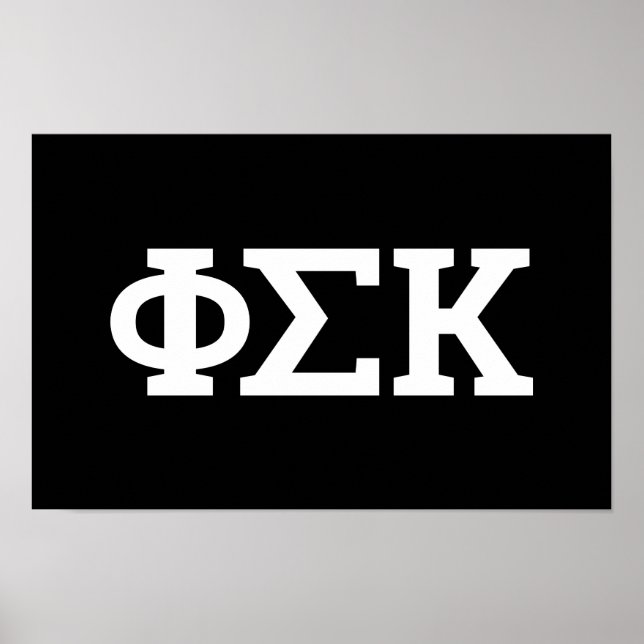 Affiche Lettres Phi Sigma Kappa (Devant)