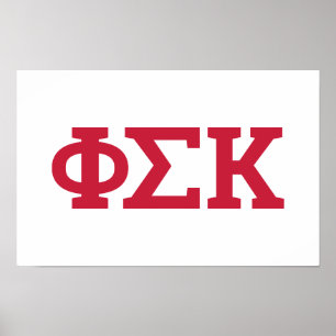 Affiche Lettres Phi Sigma Kappa
