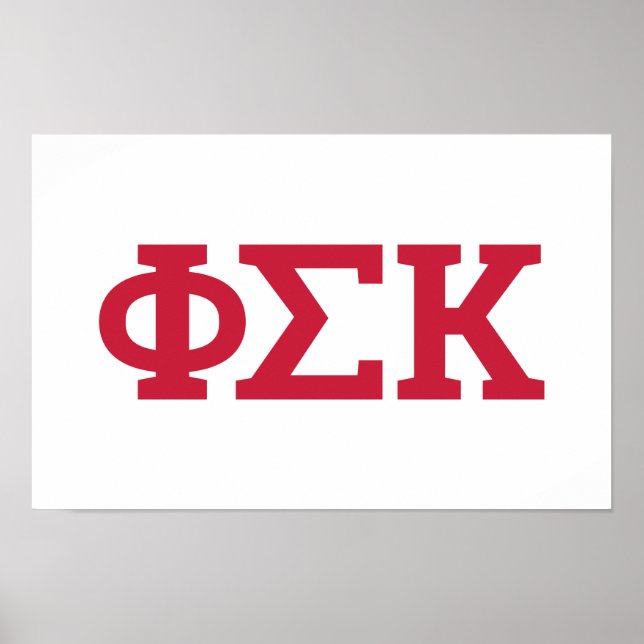 Affiche Lettres Phi Sigma Kappa (Devant)