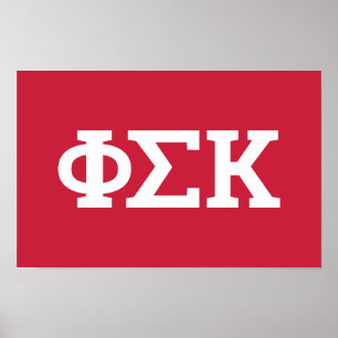 Affiche Lettres Phi Sigma Kappa