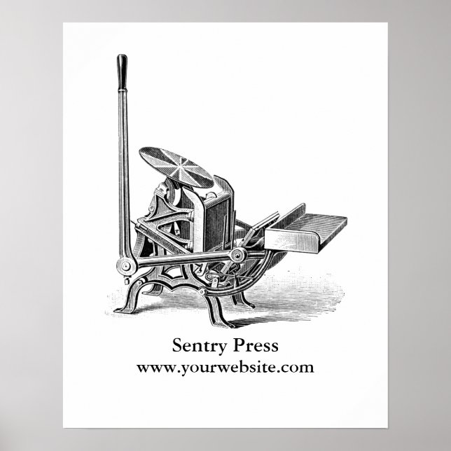 Affiche Lettres vintages C&P Pilote d'impression (Devant)