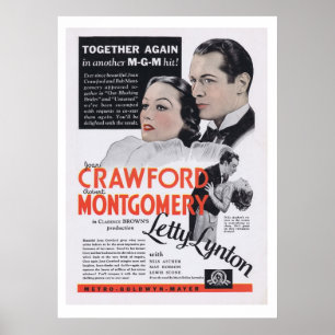 Affiche Letty Lynton Joan Crawford
