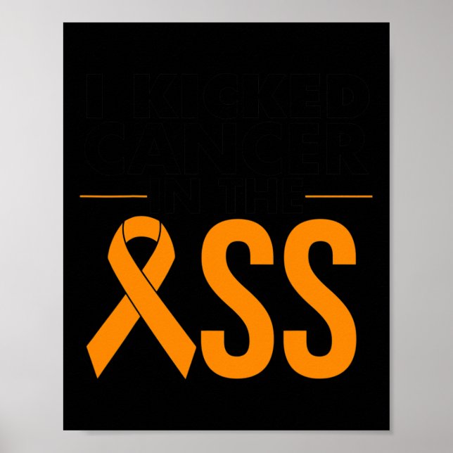 Affiche Leucémie Cancer Survivant Don Funny Cancer du Sang (Devant)