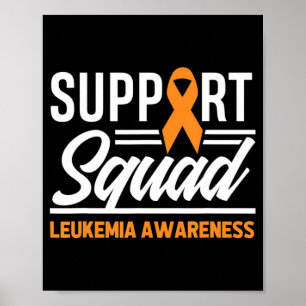 Affiche Leucémie Guerrier de soutien Escadron Leucémie Can