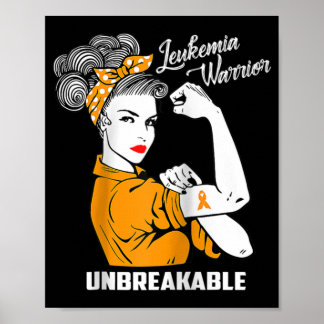 Affiche Leucémie Guerrier Indestructible Conscience Don Te