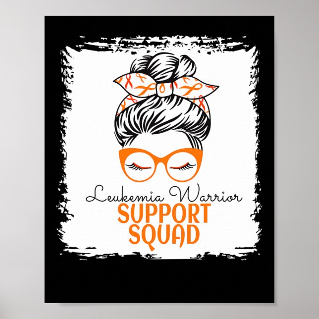 Affiche Leucémie Guerrier Support de sensibilisation Messy (Devant)