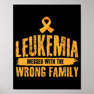 Affiche Leucémie Messagée Avec Mauvais Soutien Familial Le