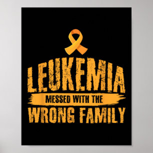 Affiche Leucémie Messagée Avec Mauvais Soutien Familial Le