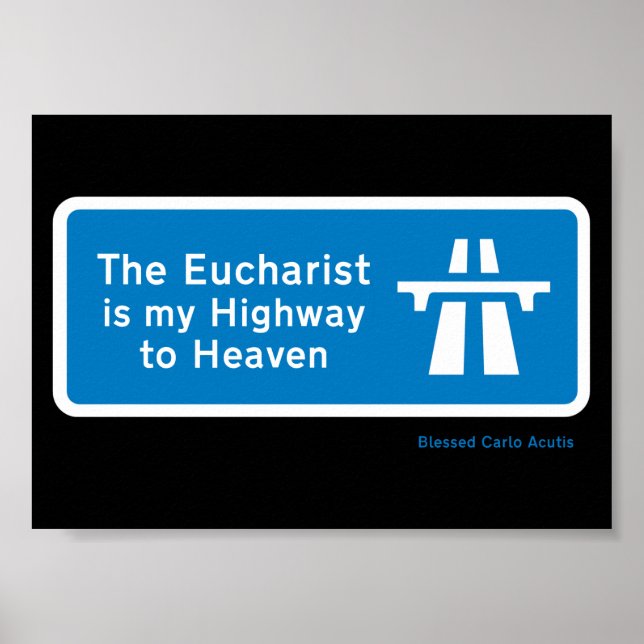 AFFICHE L'EUCHARISTE NOUS MON AUTOROUTE AU CIEL (Devant)