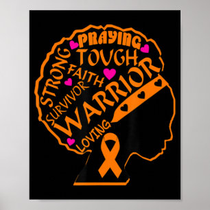 Affiche Leukemia Awareness African American Women Black Mo