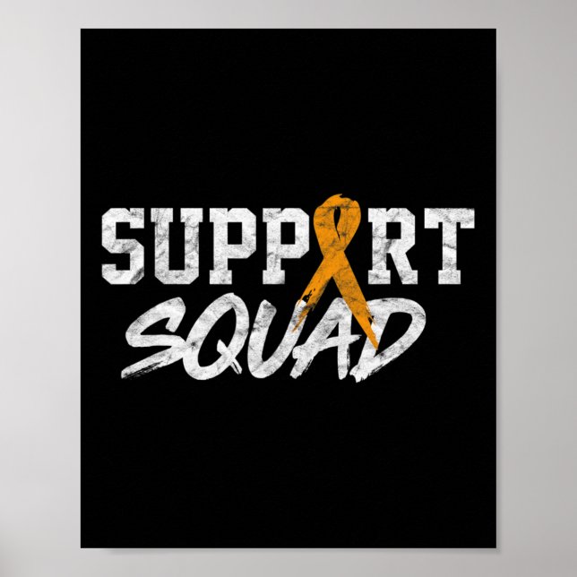 Affiche Leukemia Awareness Month Support Squad Blood Cance (Devant)