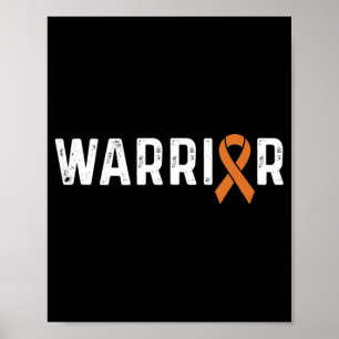 Affiche Leukemia Awareness Products Orange Ribbon Cancer W