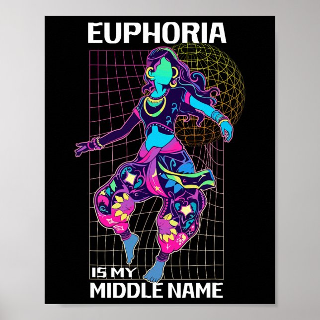 Affiche L'Euphorie Est Mon Moyen-Nom Rave Energy (Devant)