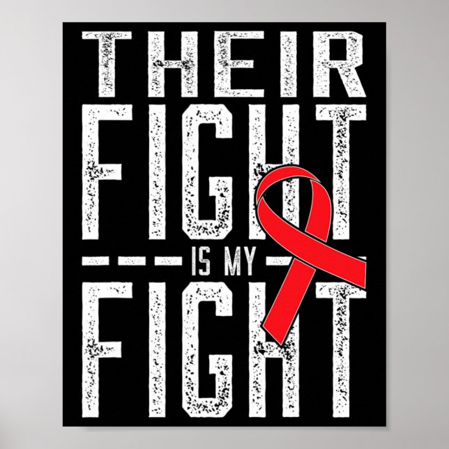 Affiche Leur combat est Ma lutte Conscience du cancer du s (Devant)