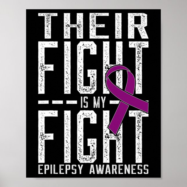 Affiche Leur combat est mon combat Epilepsie de combat (Devant)