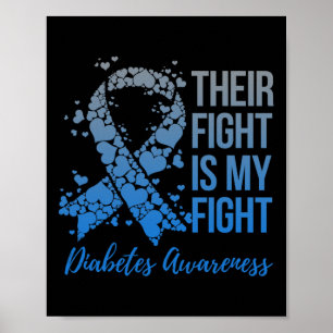 Affiche Leur Combat Est Mon Guerrier De Combat Soutien Dia