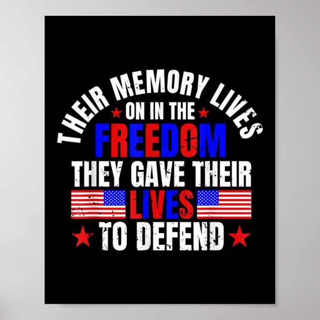 Affiche Leur Mémoire Vit Le Jour De La Liberté (Devant)